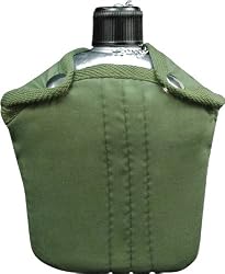 Aluminum 1 Quart Canteen With Olive Drab Cover