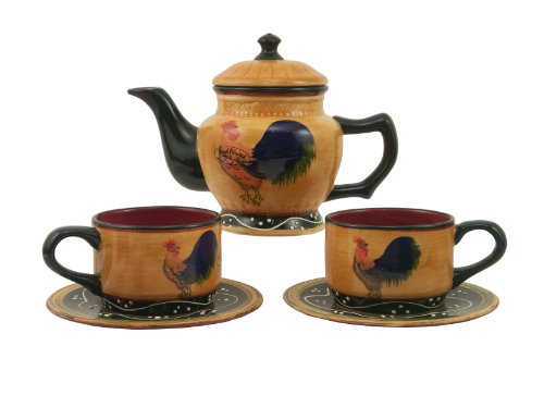 5 pcs Teaset Rooster