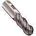 Niagara Cutter EXB350 Cobalt Steel Ball Nose End Mills, Inch, Right Hand, Weldon Shank, TiAlN Finish, 35 Degree Helix