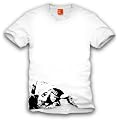 Banksy T-Shirt - Line Up, White