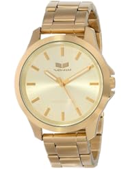 Vestal Unisex HEI3M03 Heirloom All Gold Analog Watch