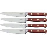 LamsonSharp Set of 4 Serrated Steak Knives – Rosewood Handle