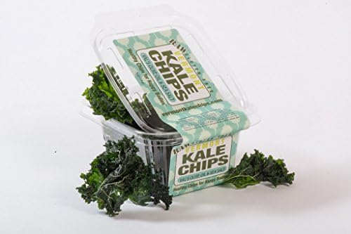 Vermont Kale Chips Organic Raw Healthy Snack - Val's Olive Oil and Sea Salt - .5 oz (Pack of 6)