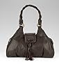 Leather Tassel Shoulder Bag