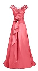 Lace Asymmetric Chiffon Evening Dress/Bridesmaid Dress/Mother-of-the-Bride Dress/Prom Dress/Party Dress 