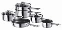 Tower 6 Piece Stainless Steel Pan set