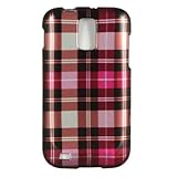 Plaid Hot Pink Protector Case for Samsung Galaxy S II (T-Mobile) T989
