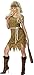 Smiffy's Women's Cavewoman Costume Velour with Dress Headband and Belt