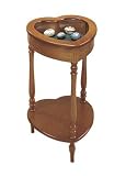 Powell Nostalgic Oak Heart Curio Table