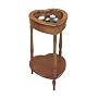 Powell Nostalgic Oak Heart Curio Table