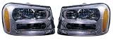 2002-2008 (2003 2004 2005 2006 2007 02 03 04 05 06 07 08) Chevy Trailblazer Headlight Assembly – (Excluding 2006 LT Model) – One Pair (Both Driver and Passenger Sides) – DOT Certified Chevrolet Headlights
