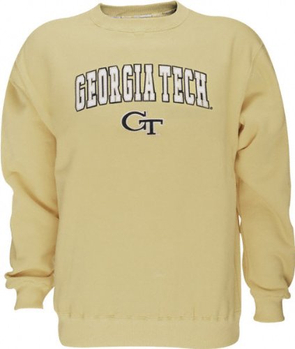 Buy Georgia Tech Yellow Jackets -Gold- Automatic Fleece Crewneck Sweatshirt
