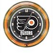 NHL Philadelphia Flyers Neon Clock - 14 inch Diameter