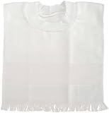 Charles Craft Velour Pullover Toddler Bib: White