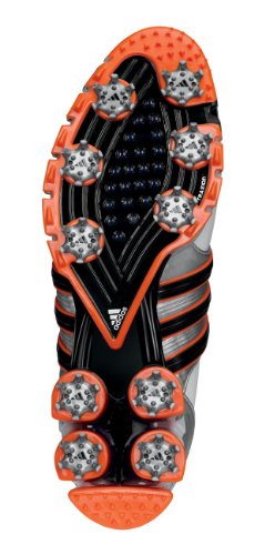 Adidas Tour 360 ATV Golf Shoes (UK 8.5, White/Orange)