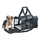 Leather Pet Carryr W/Mesh Side