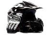 Youth Motocross ATV Helmet Dirt Bike MX , Gloves and Goggles Black, X-Large