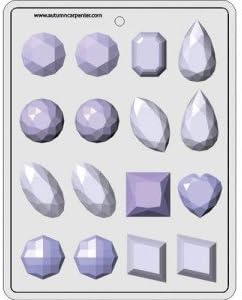 Hard Candy Mould - Jewels - 1¾"