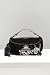 Juicy Couture Small Ruched Black Velour Bag