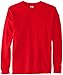 Russell Athletic Men's Basic Cotton Long Sleeve Tee, True Red, X-Large