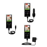 Deluxe Kit for the Samsung T10 includes a USB cable with Car and Wall Charger - Gomadic Brand w/ TipExchange Technology