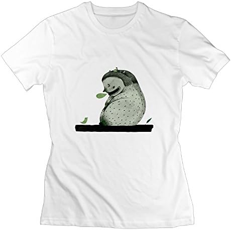 Sleeping Monster Womens Crewneck Work Wear Short-sleeve Tee Shirt