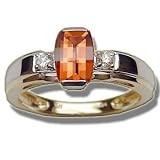 .11 CT 7X5 BARRELL CUT AUTUMN'S MYSTIC TWOTONE RING