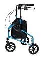 GF 3 Wheel Cruiser Aluminum Rollator 250lb Capacity BONDI BLUE