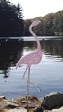 Achla E-04 American Flamingo - Pink and White Finish