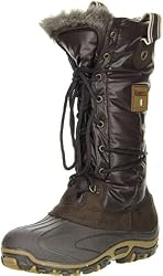 KIMBERTEX Damen Winterstiefel Snowboots braun, Doppelgröße:39/40;Farbe:Braun