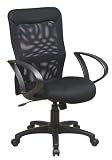Kitchen & Housewares : Mesh Back Office Chair with Mesh Seat and Loop Arms [OS-53603-GG]