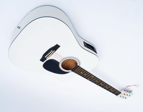 Produkt-Bild: Cutaway Westerngitarre, Tonabnehmer, 4 Band EQ altweiss
