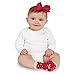 Mud Pie Baby Girls' Holiday Christmas Headband and Three Pair of Socks Gift Set, Red, 6-12 Months