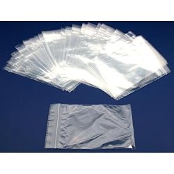 100 Poly Bag Clear Envelopes Zipper Shipping Bags 4" x 6"