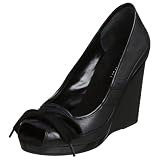  : Nine West Women's Warshay Peep Toe Platform Wedge,Black,10.5 M US