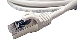 Shaxon UL926M850WT-6FB RJ45 to RJ45 Category 7 Shielded Patch Cord - White, 50 Feet