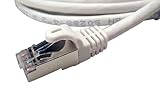 Shaxon UL926M825WT-6FB RJ45 to RJ45 Category 7 Shielded Patch Cord - White, 25 Feet