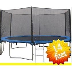 14' Ft Trampoline with Net Enclosure & Free Safety Pad & Free Ladder