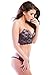 Hers by Herman Womens Pink Bralette Bra with Matching Bikini Set Curvaceous Lingerie Set