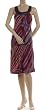 BCBG GIRLS PLUM ACETATE PRINTED PLEAT DRESS NEW M