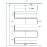 Buy 600 Sets of Compulabel&reg; 313852 VHS Set Labels Combine VHS Face & VHS Spine... by Compulabel