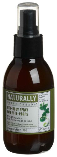 Upper Canada Soap & Candle Wild Mint Lime Vita-body Spray, 4-Ounces (Pack of 2) by Upper Canada Soap & Candle
