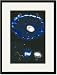 Black Framed/Matted Print 17x23, Cartwheel Galaxy Image