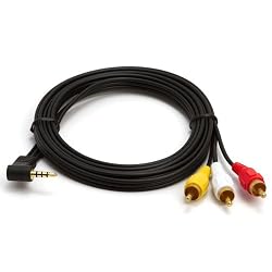 6FT 3.5 mm to 3 RCA AV Camcorder Video Cable Sony JVC 6