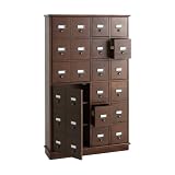 SEI Apothecary Media Cabinet, Espresso