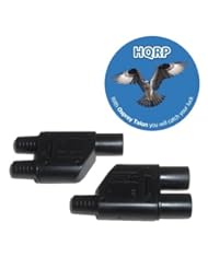 HQRP Pair MC3 T-branch Solar Panel Connector M/M/F & F/F/M (1F2M & 1M2F) for PV / Photovoltaic System plus HQRP Coaster