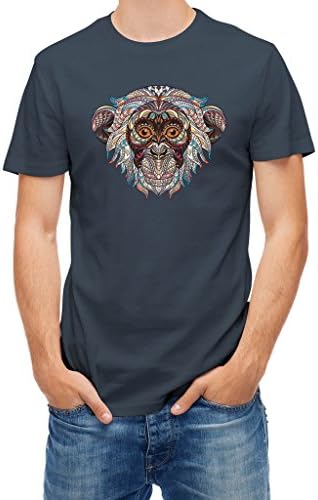 T shirt Patterned monkey African style Denim XXL