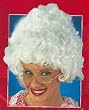 Mrs. Santa Claus Curly White Christmas Wig - One Size Fits All
