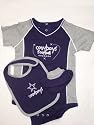 Dallas Cowboys Play Diagram Onesie Newborn / Infant / Baby 3pc Bib & Booties Set
