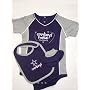 Dallas Cowboys Play Diagram Onesie Newborn / Infant / Baby 3pc Bib & Booties Set